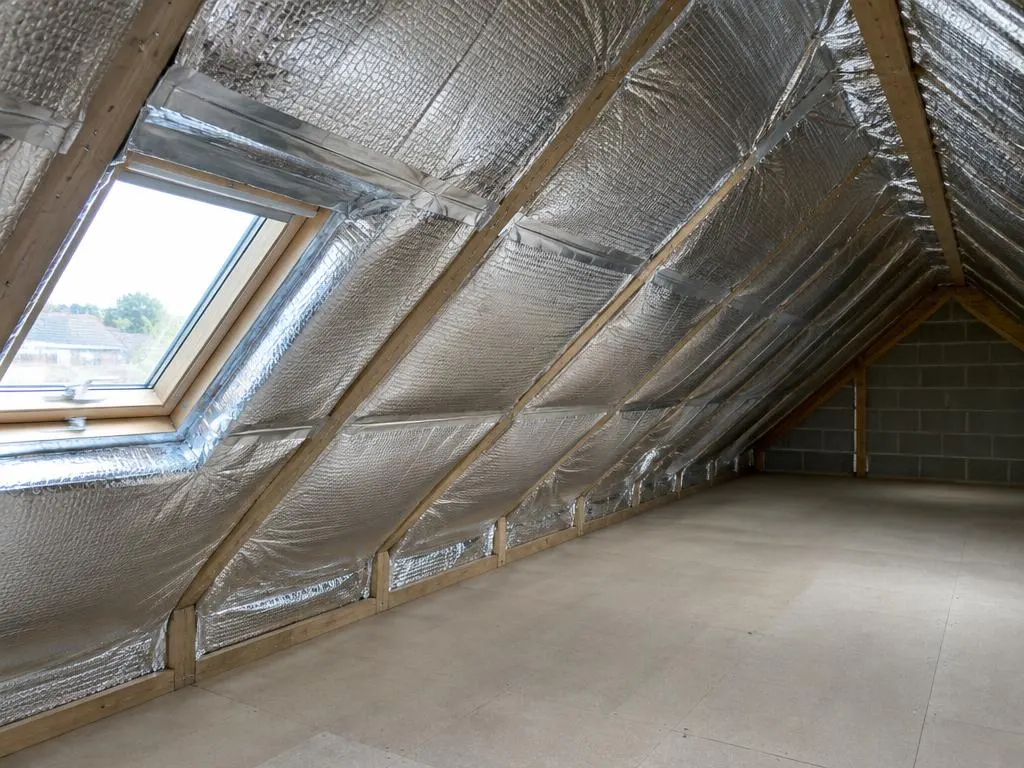 Foil insulation installation